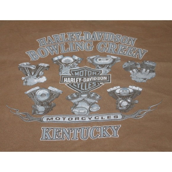 Harley Davidson Motorcycles Bowling Green Kentucky Graphic Tee T-Shirt size 2XL - Picture 1 of 10